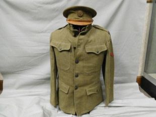 WW1 1st Army EM tunique et Visor Cap - UA-580