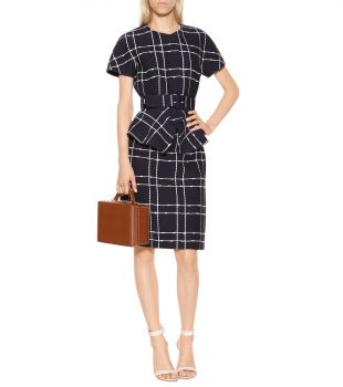 Boucle Cotton Blend Peplum Top