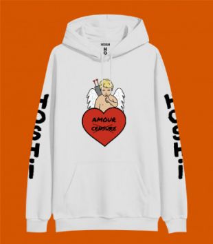 Sweat Capuche Blanc Ange