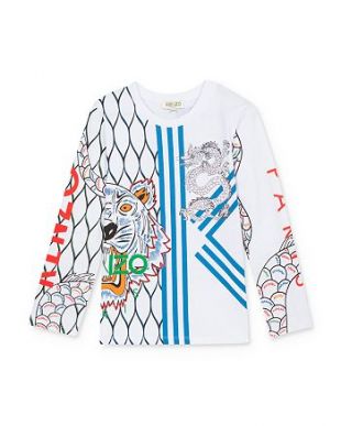 Tiger and Dragon Print Shirt