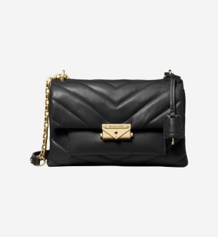Sac besace en cuir matelassé jaune - Michael ... - Galeries Lafayette