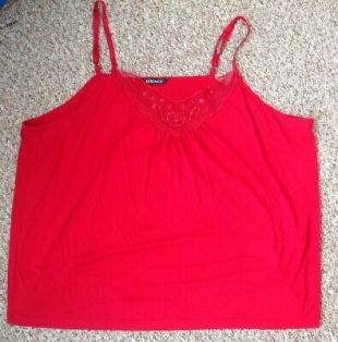 essence - EVANS Essence Size 26 Red Camisole Vest Top Sequin ...