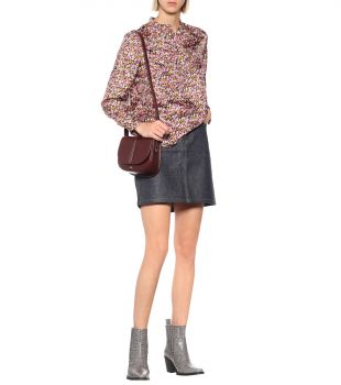 Amandine floral silk blouse