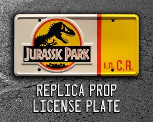 Jurassic Park | 2 chiffres personnalisable Jeep CJ7 YJ | Métal estampé de plaque d’immatriculation Prop réplique