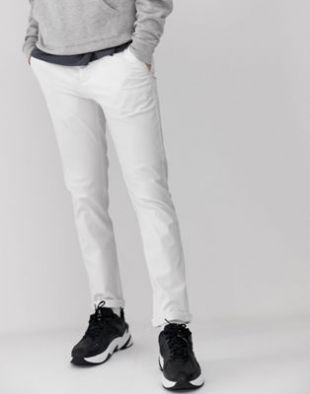 ASOS DESIGN - Pantalon chino slim - Blanc | ASOS