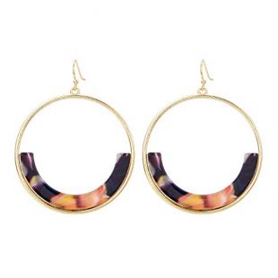 Circle Big Gold Hoop Earrings