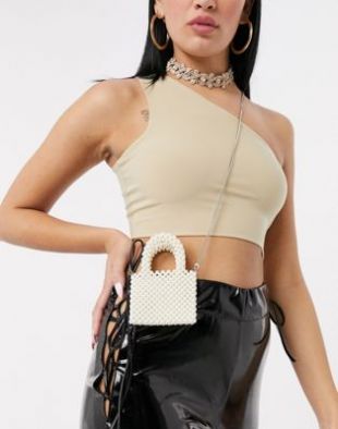 Skinnydip - Penelope - Petit sac à chaîne argentée | ASOS