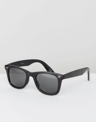 ASOS DESIGN - Lunettes de soleil carrées - Noir | ASOS