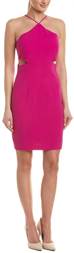 Pink Cutout Mini Dress