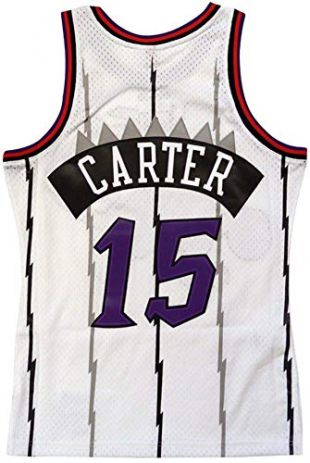 Mitchell & ‿Ness Toronto Raptors Maillot de Bain pour Homme, Homme, Blanc, Large