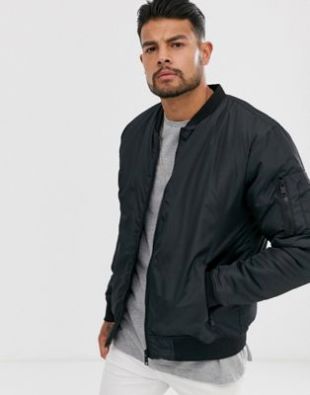 Brave Soul - MA1 - Bomber matelassé - Noir | ASOS