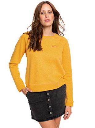 Roxy Erjft04066 - Felpa da Donna Stay Together - Giallo - X-Small