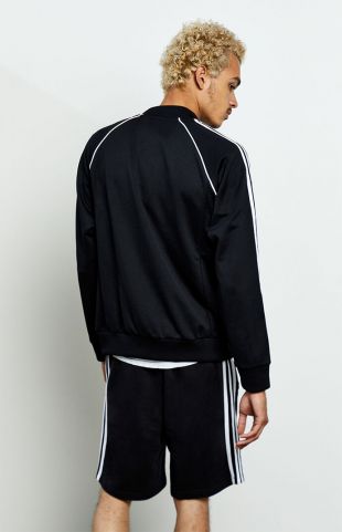 Blue Stripe Sleeve Jacket
