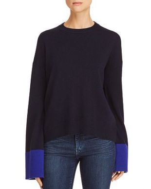 Color-Block Wool & Cashmere Sweater