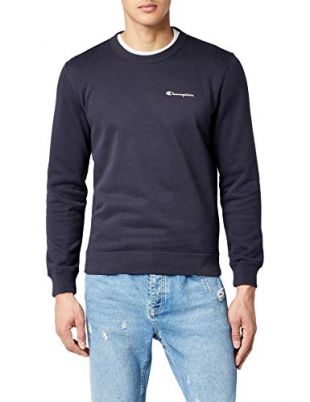 Champion Classic Small Logo Sweat-Shirt, Bleu