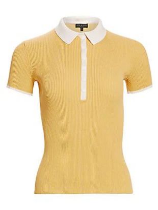Rib Knit Polo