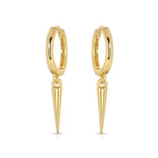 Boucles D'oreilles étoile En Alliage Argenté - Style Hoop Huggie - Minimaliste, Bohème - Pour Femme