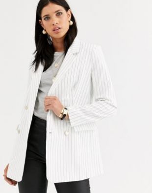 Liquorish - Blazer à fines rayures