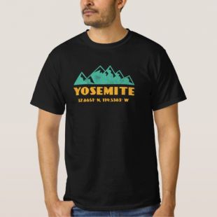 Yosemite Outdoor Mountain Graphic T-Shirt
