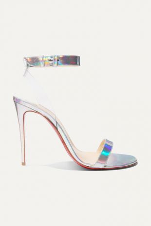 Silver Leather Sandals