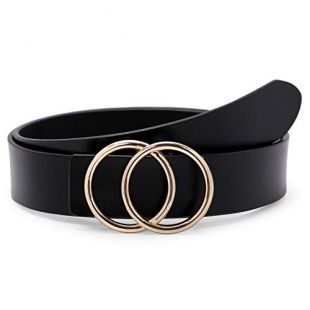 Women's Leather Ring Belt