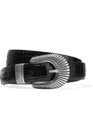 Anderson's - Croc-Effect Leather Belt