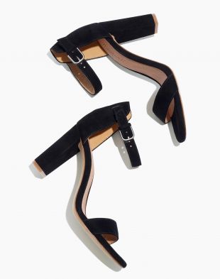The Brooke Ankle-Strap Sandal in Suede