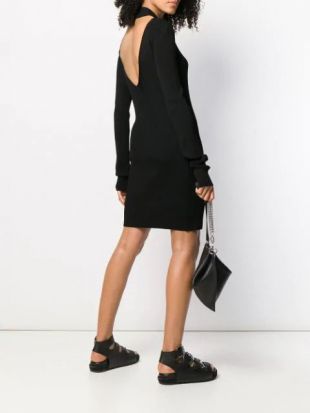 Helmut Lang Robe Courte à dos-nu
