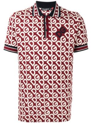 Monogram-print Polo Shirt
