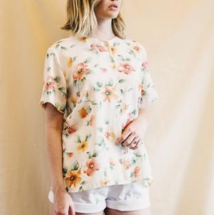 Blouse florale vintage
