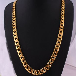 US $1.12 41% OFF|Punk Hip Link Golden Chain Rapper Men Necklaces Street Fashion Popular Metal Alloy Long Chain Decorative Jewelry Present-in Chain Necklaces from Jewelry & Accessories on AliExpress
