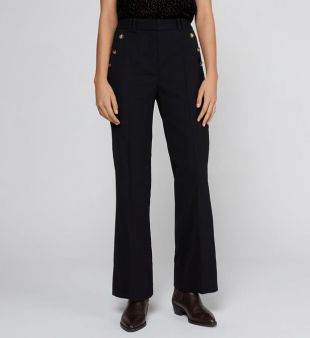 Pantalon évasé noir