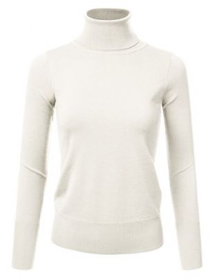 ninexis - Women's Long Sleeve Turtle Neck Knit Sweater Top