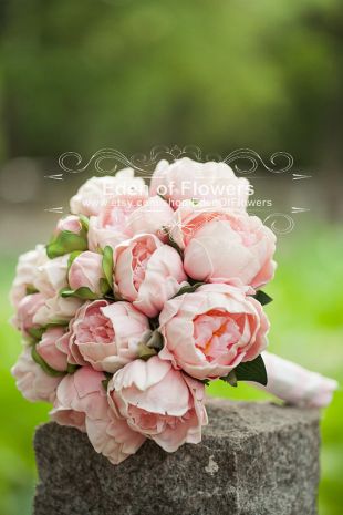 Rose pivoine Bouquet de soie artificielle