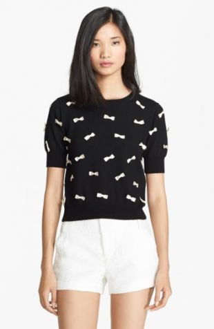 Alice + Olivia Bow Detail Sweater | Nordstrom