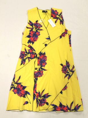 Proenza Schouler Women Printed Crepe Georgette Dress Yellow GG8 Size 12 NWT $990 | eBay