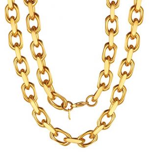 Mens Gld School Chains Stainless Steel Chain Golden
