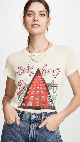 Gauzy Cotton Jersey Crew Neck T-Shirt