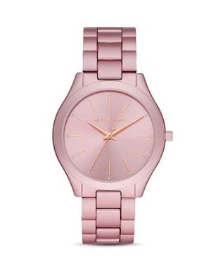 Slim Runway Aluminum Link Bracelet Watch