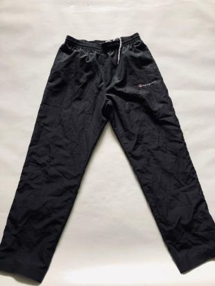 Vintage Champion 90s Black Sweat Pants Track Pants Pantalons Poppers Jogging Pantalons