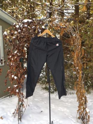 Champion Tearaway Pants vintage Champion Black Pants Track Pants Champion 90s vintage Button Tear Away Size SMALL