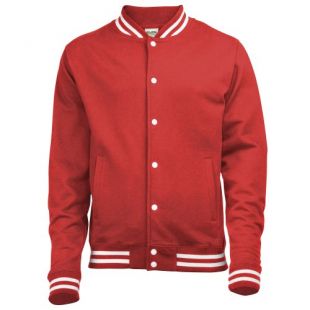 Awdis Mens College Jacket (M) (Fire Red)