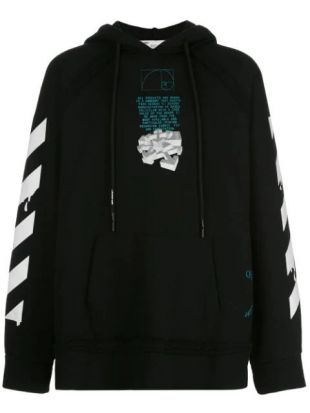 Graphic Arrows Printed Hoodie