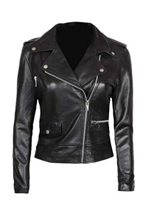 Decrum - Asymmetrical Womens Leather Jacket