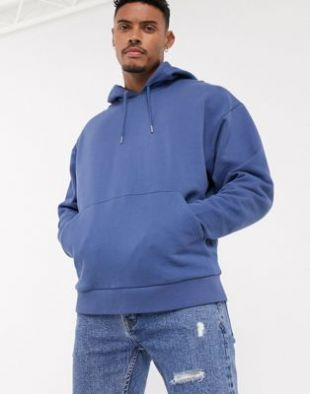ASOS DESIGN - Hoodie oversize - Bleu | ASOS