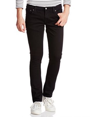 Tight Long John Jean in Black