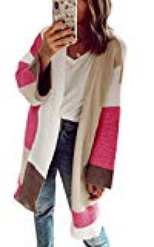Color Block Kimono Cardigan