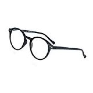 ZENOTTIC Lunette de lecture Anti-blu-Ray,Anti-reflets,Lunettes pour hommes et femmes, Ultra léger,Cadre ronde Conception vintage rétro (+3.00, Noir)