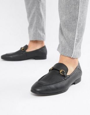 River Island loafers in black