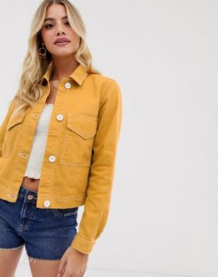 Pimkie - Veste avec poche sur le devant - Jaune | ASOS